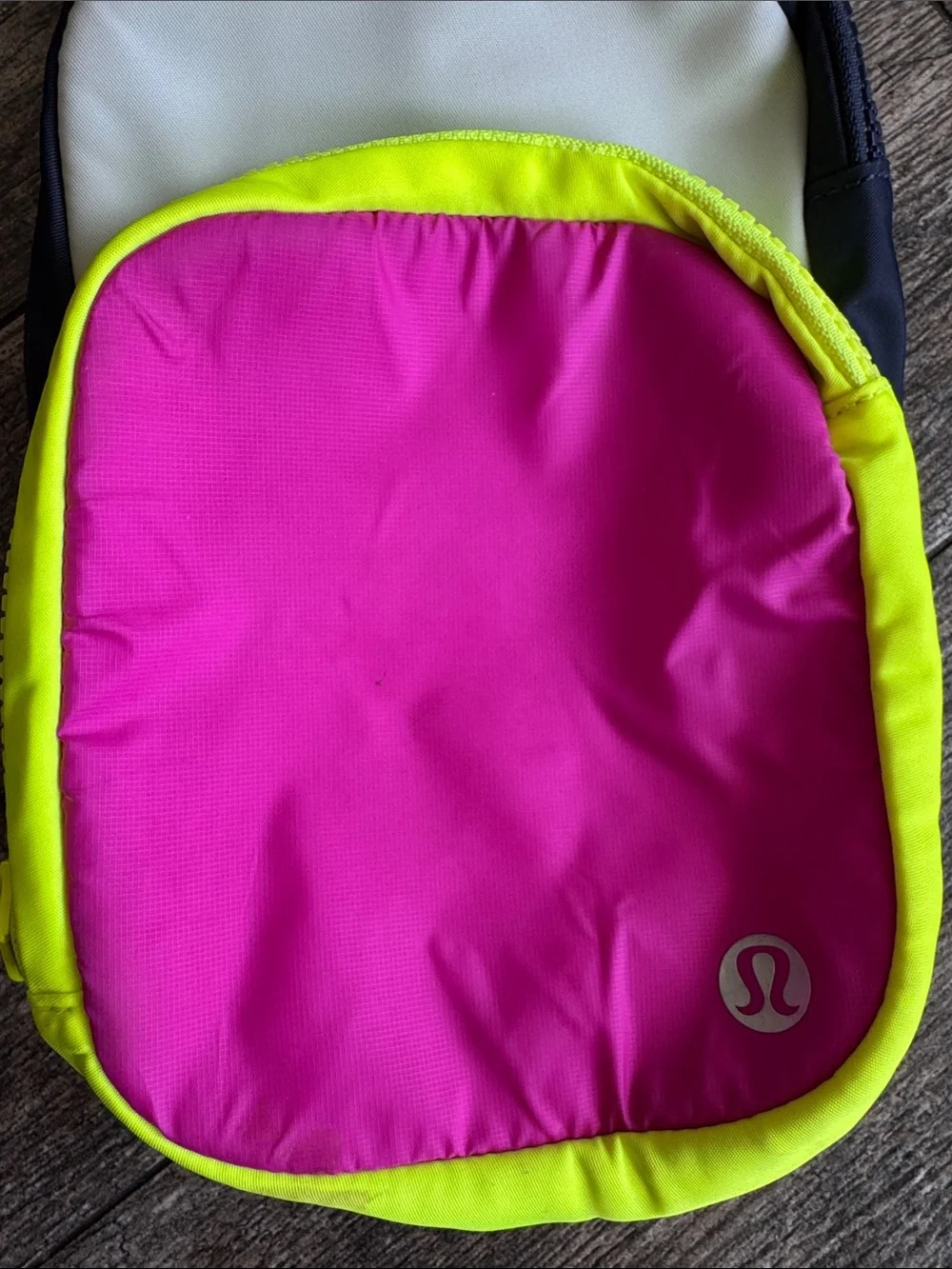 lululemon athletica Pink & Neon Yellow Crossbody Bag